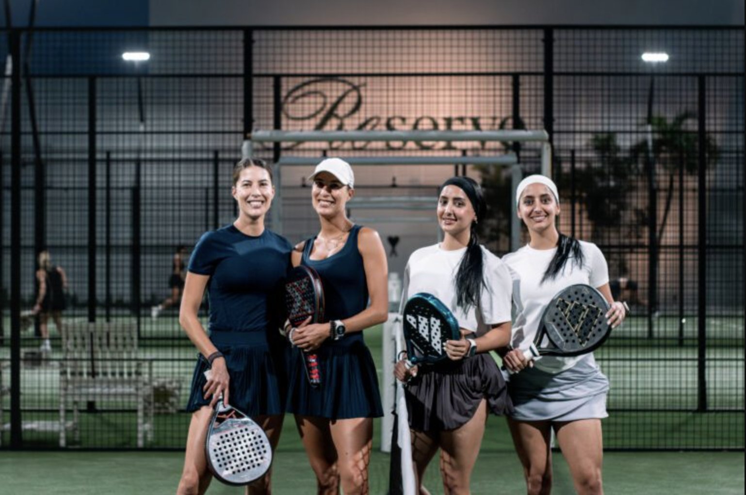 Padel courts at 6 Love Sports in Miami Beach, FL