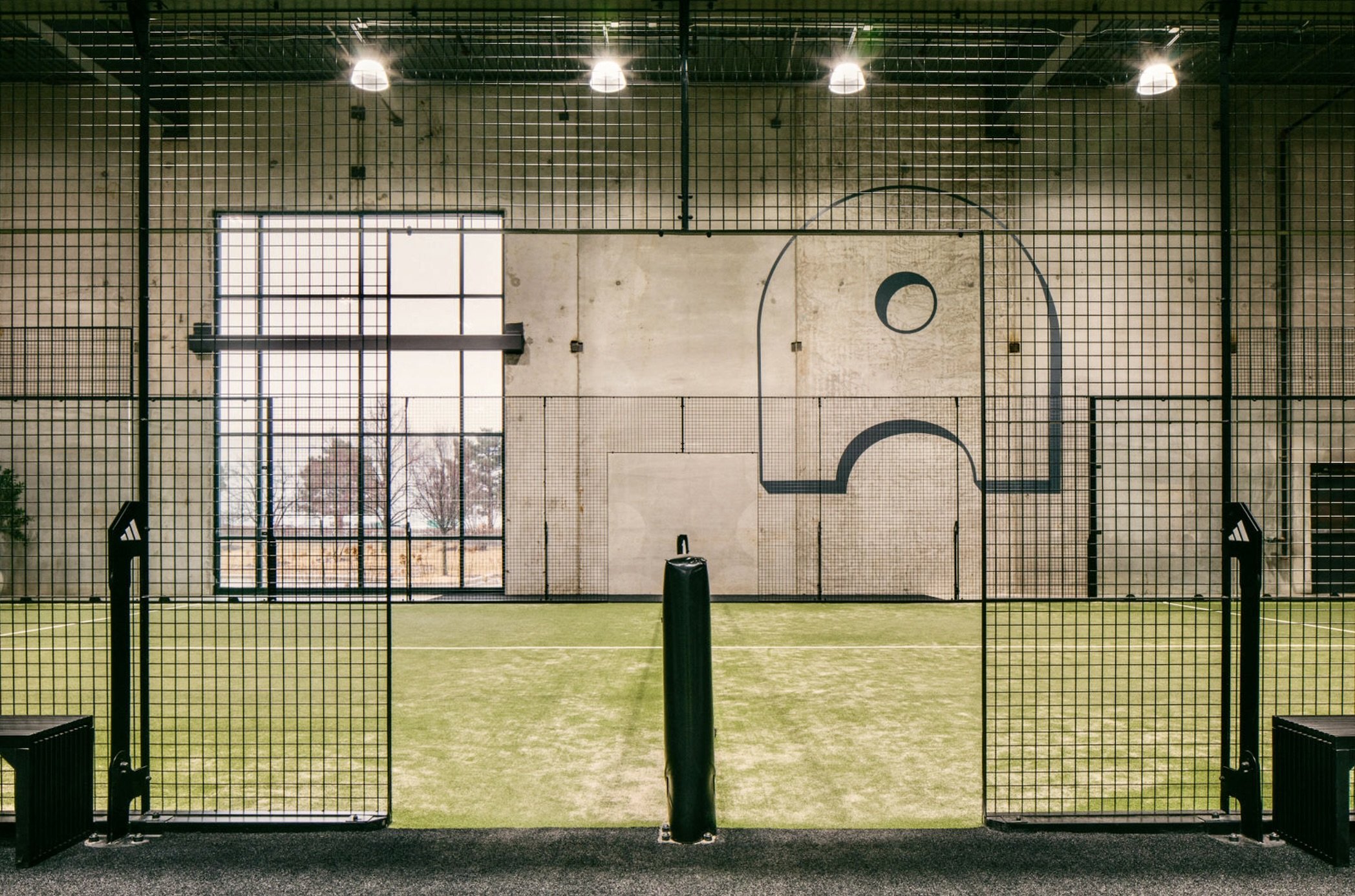 Padel courts at Alma Padel in Glenview, IL