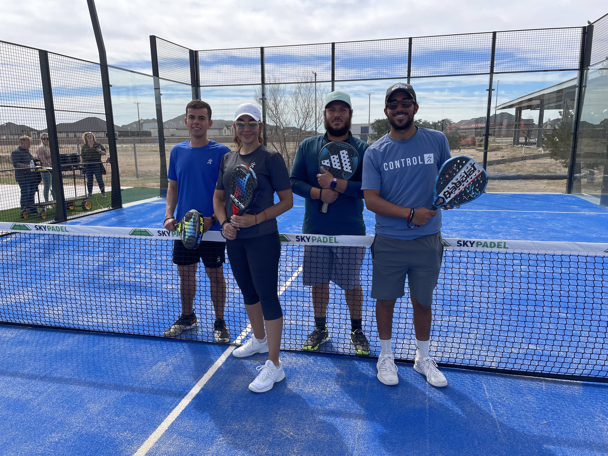Padel courts at Bush Tennis Center in Midland, TX