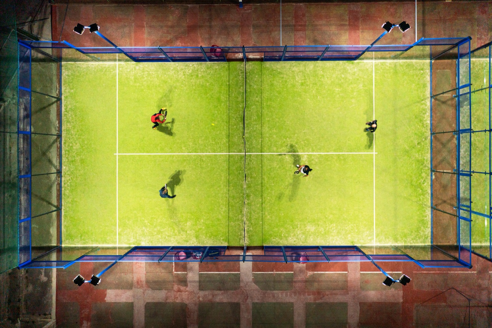 Padel courts at Cali Padel Club in San Diego, CA