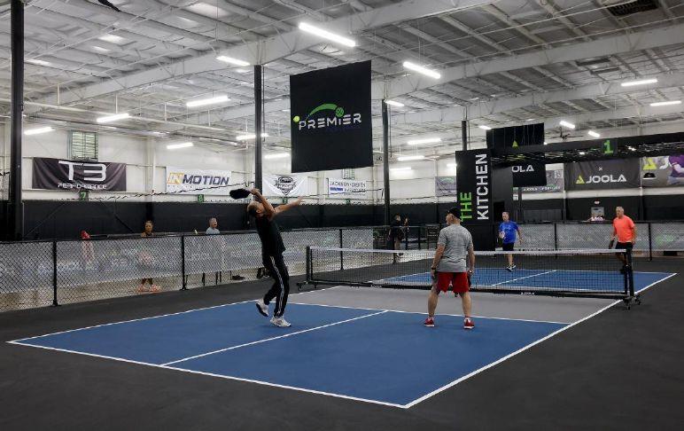 Padel courts at Cleveland Premier Padel in Avon Lake, OH