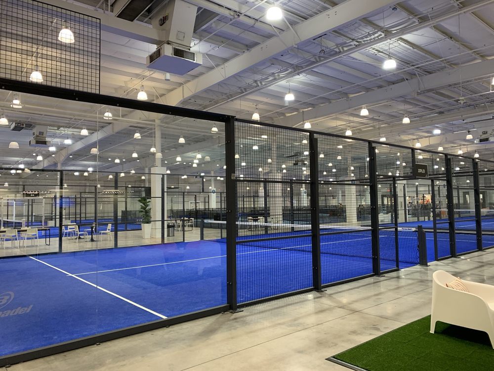 Padel courts at Epic Athletic Club (@ Sawgrass Mills Mall) in Sunrise, FL