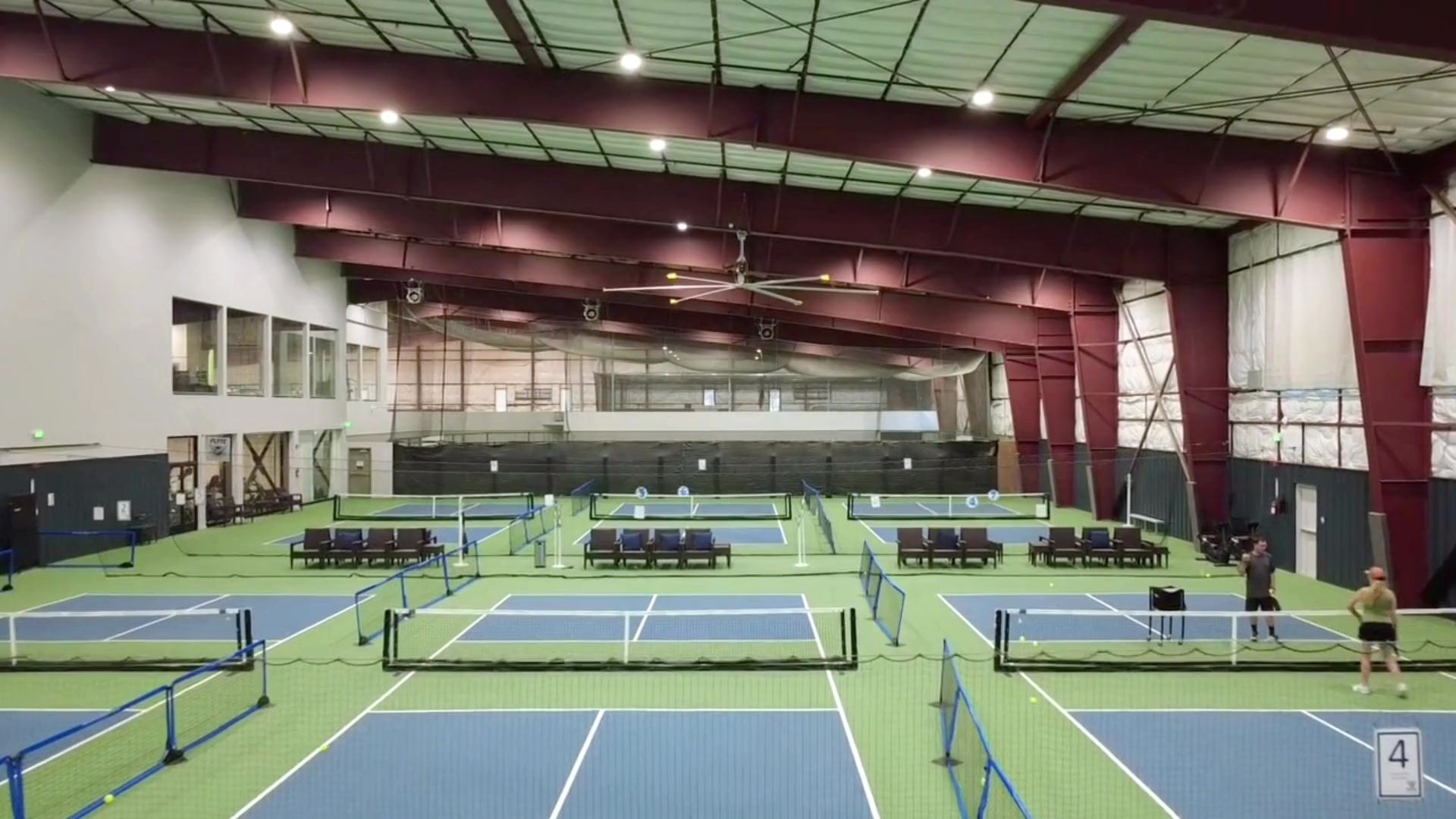 Padel courts at Flyte Racquet Club in San Rafael, CA