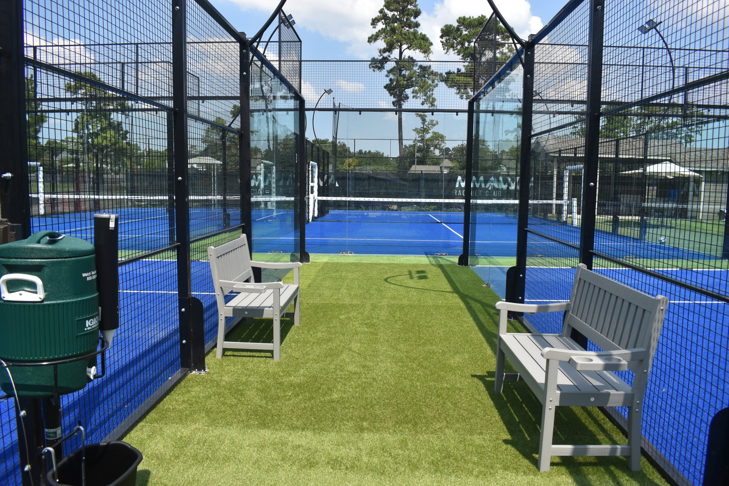 Padel courts at Giammalva Racquet Club & Elite Tennis Academy in Spring, TX