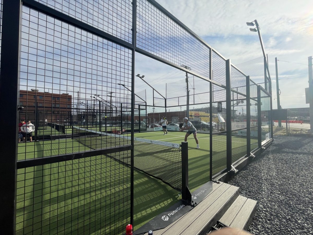 Padel courts at Glassbox Padel Club in College Park, MD