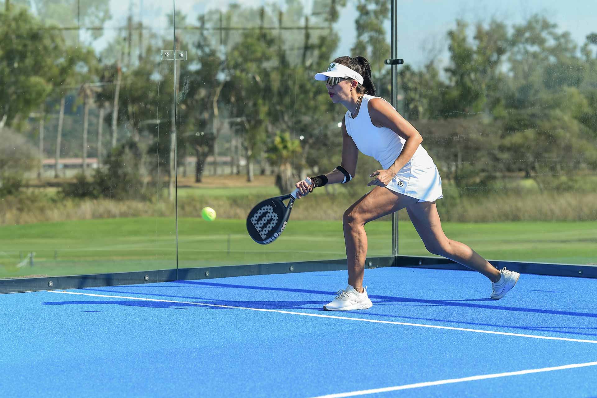 Padel courts at La Valle Coastal Club in Del Mar, CA