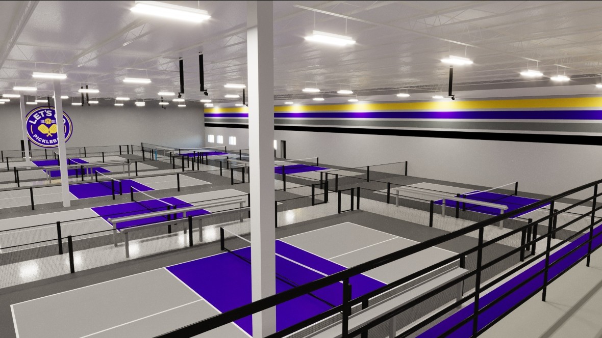 Padel courts at Let's Go Pickleball & Padel in Peachtree City, GA