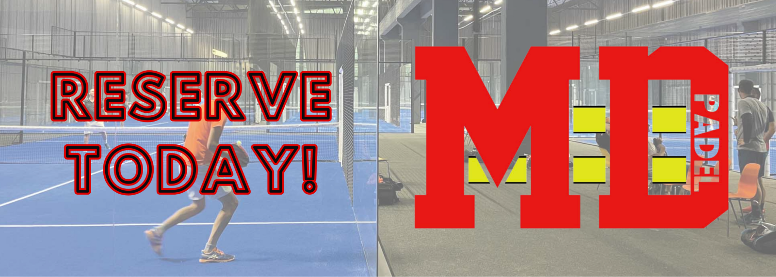 Padel courts at Maryland Sportsplex in Glen Arm, MD