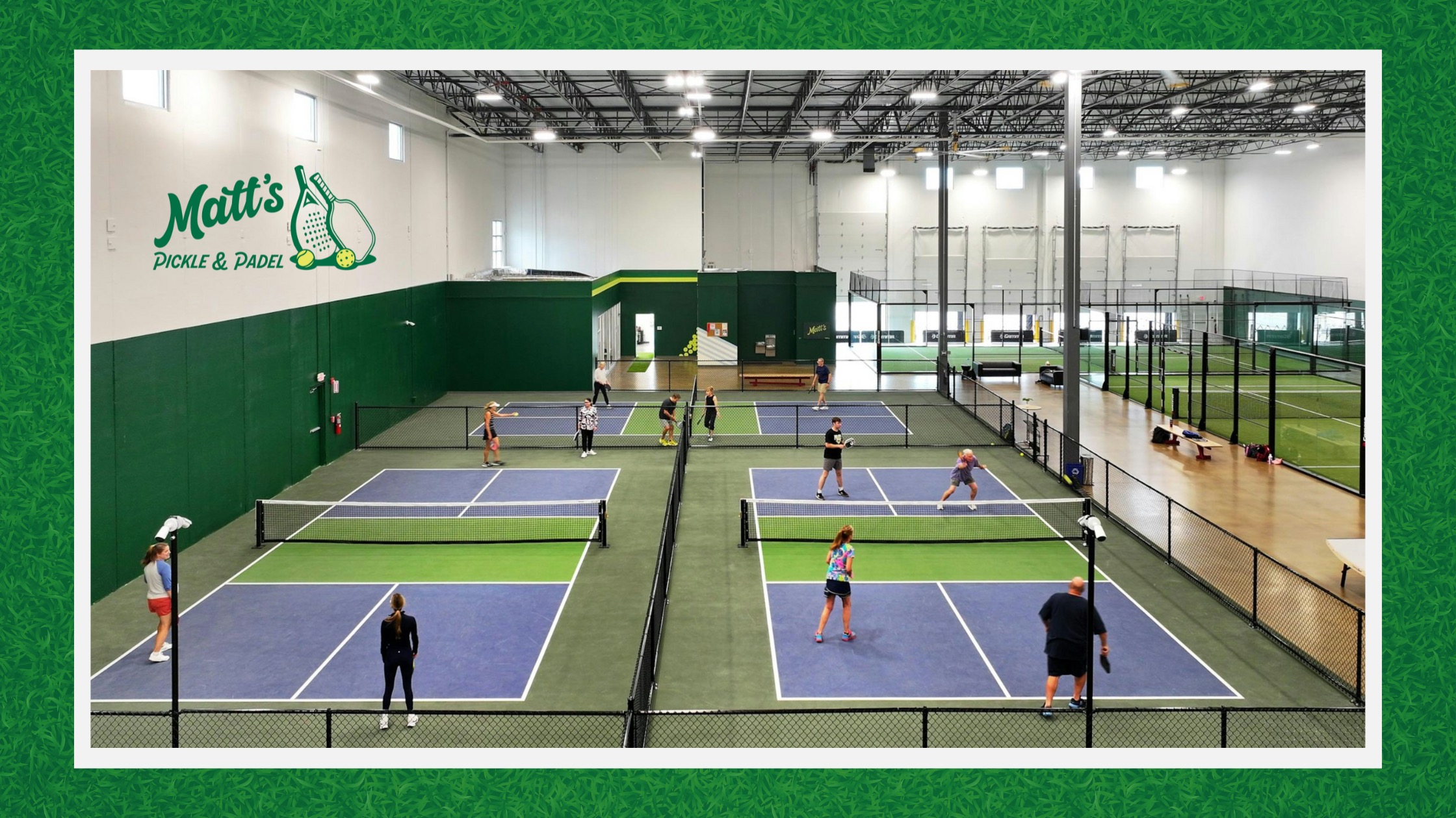 Padel courts at Matt's Pickle and Padel in Sewickley, PA