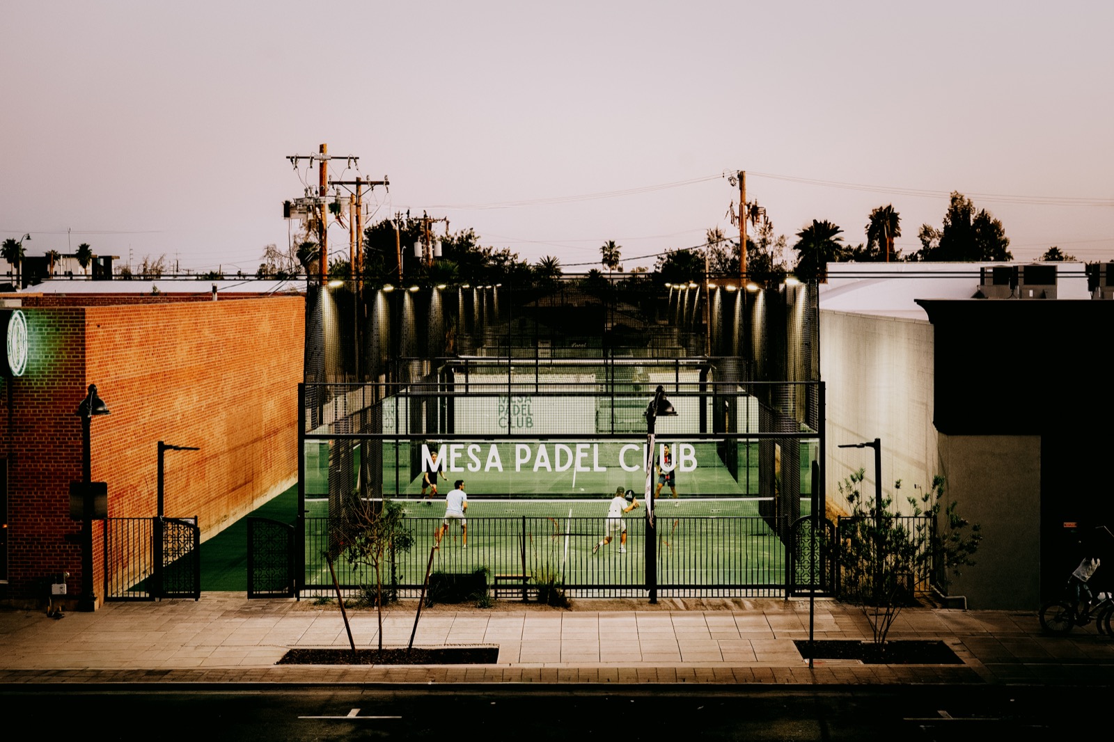 Padel courts at Mesa Padel Club in Mesa, AZ