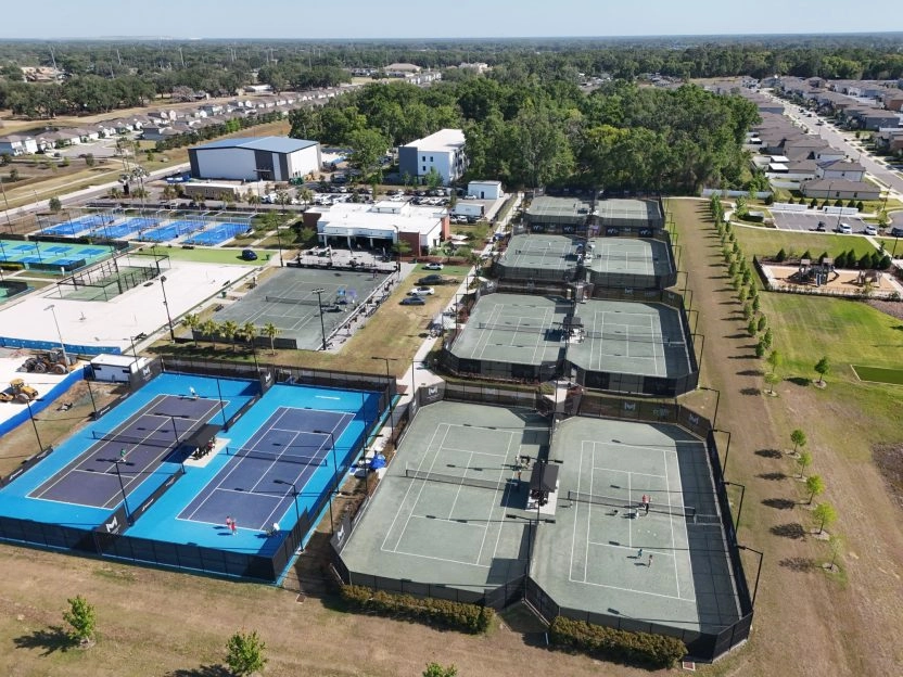 Padel courts at Mouratoglou Academy in Zephyrhills, FL