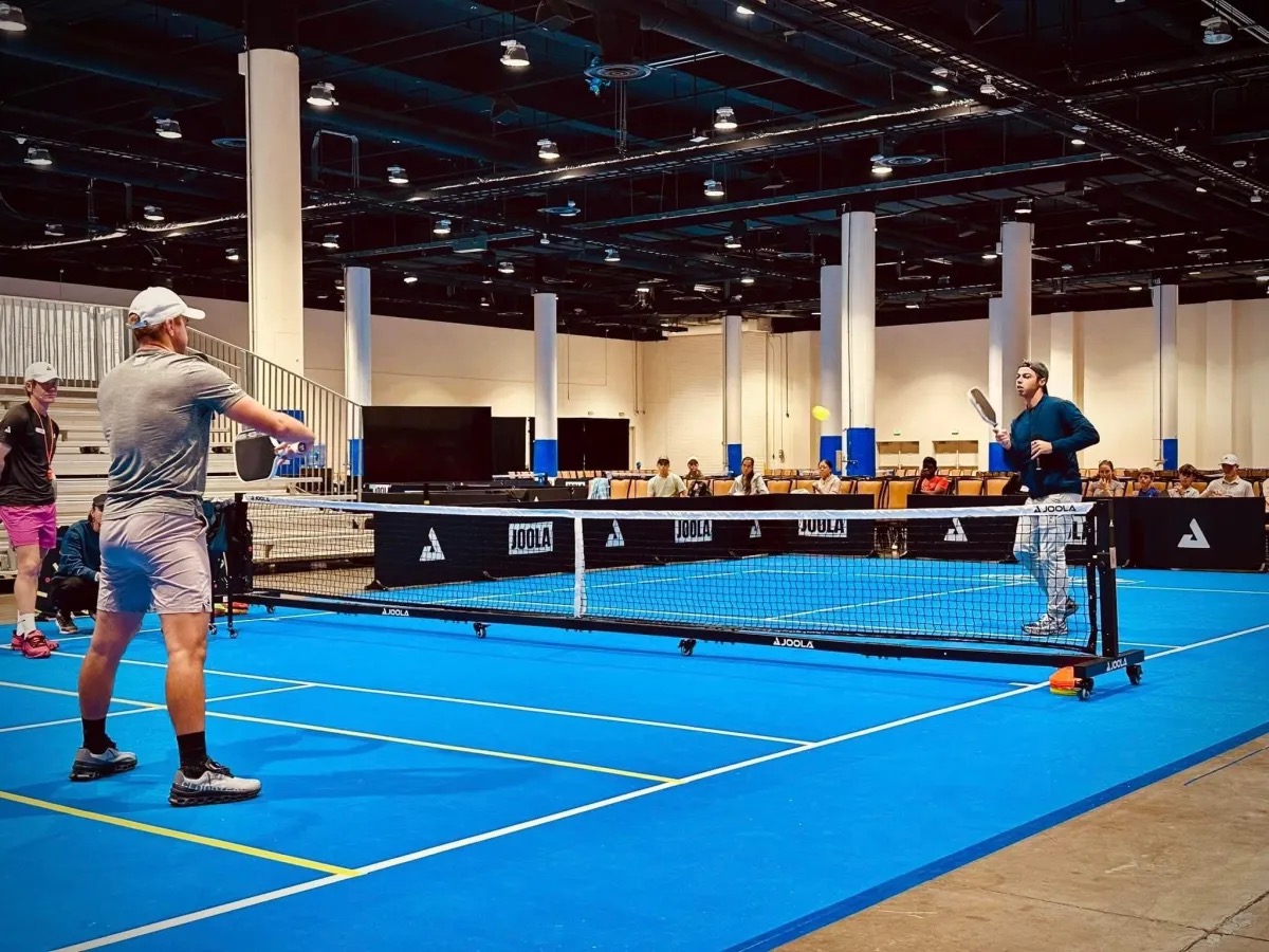 Padel courts at Open Play Pickleball & Padel in Hopkinton, MA