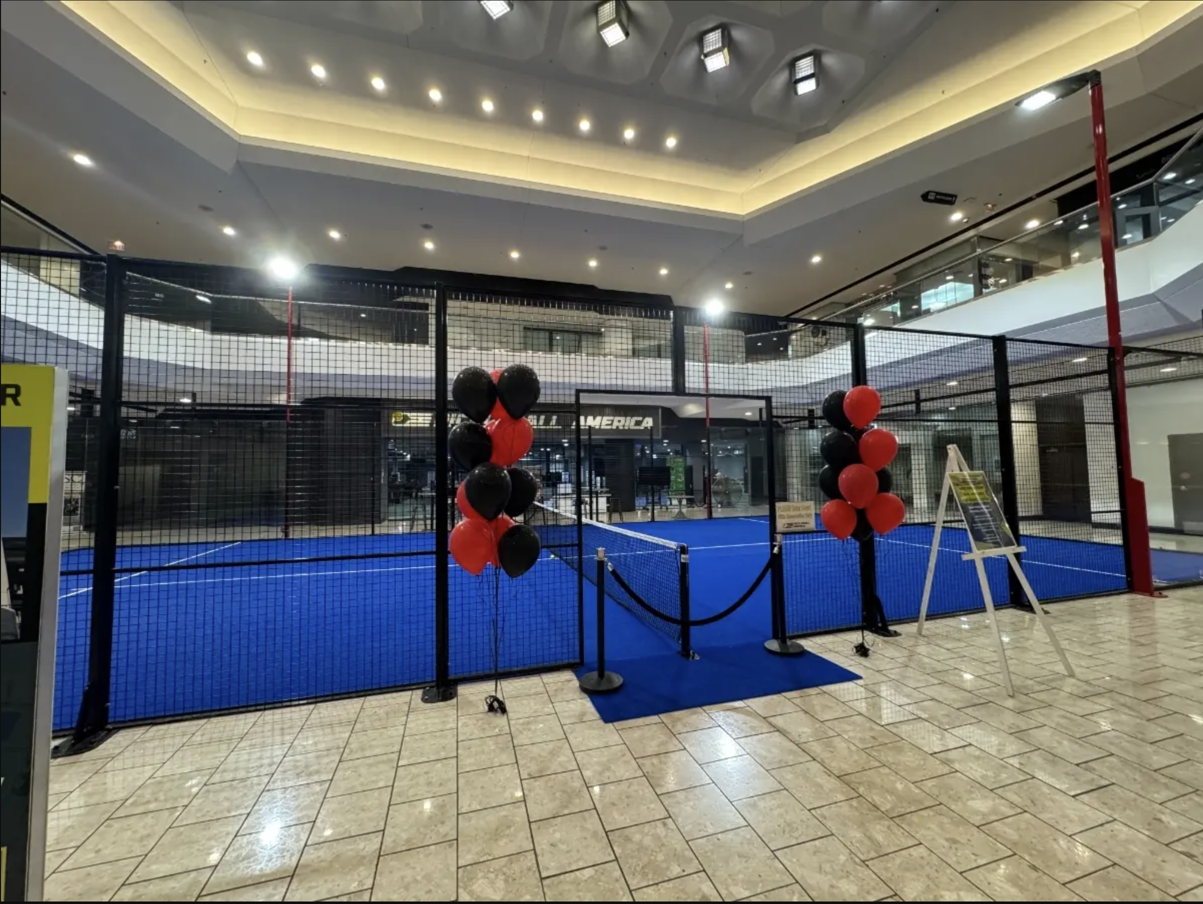 Padel courts at Padel America at Pickleball America in Stamford, CT
