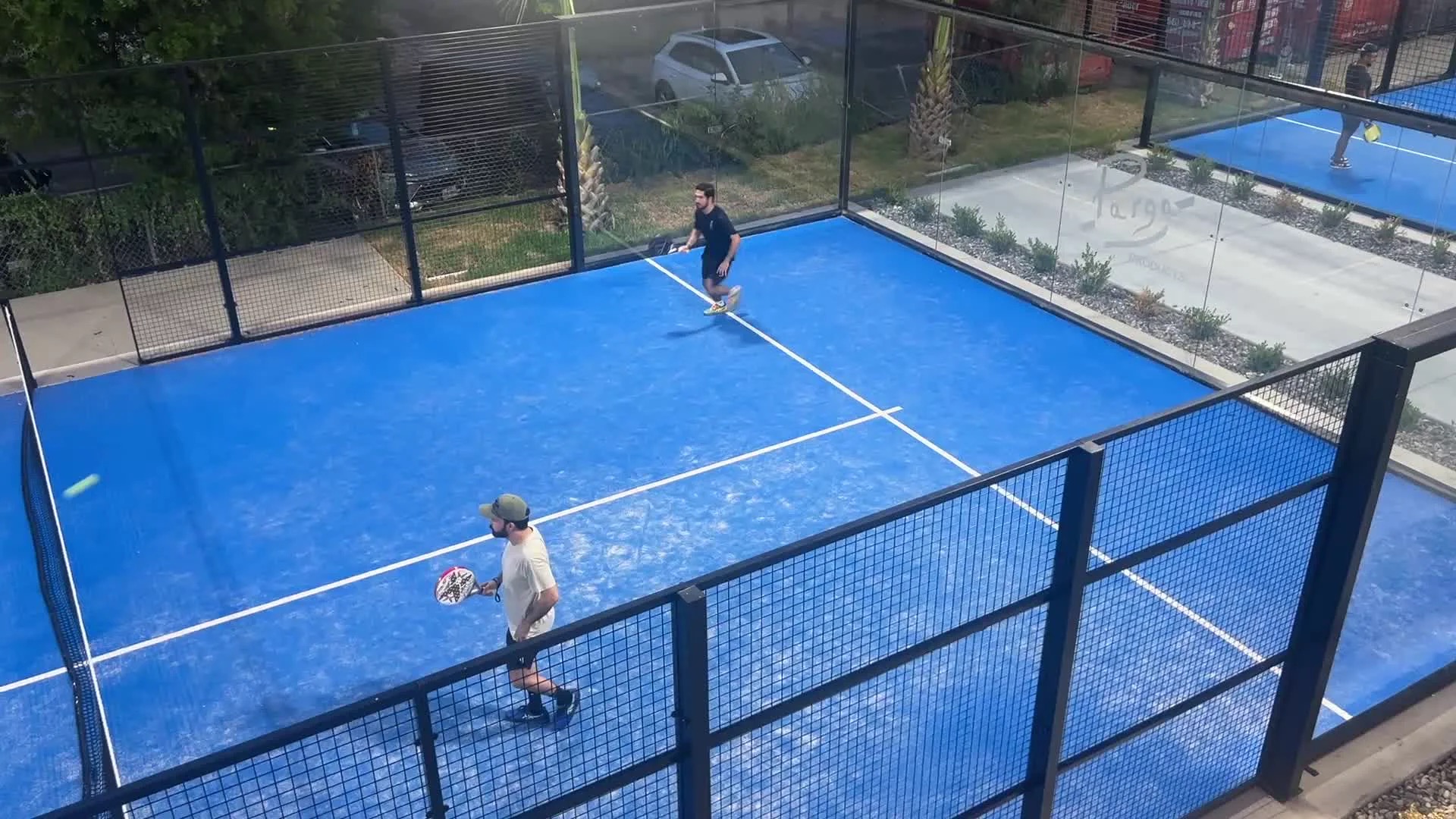 Padel courts at Padel Quattro in Brownsville, TX