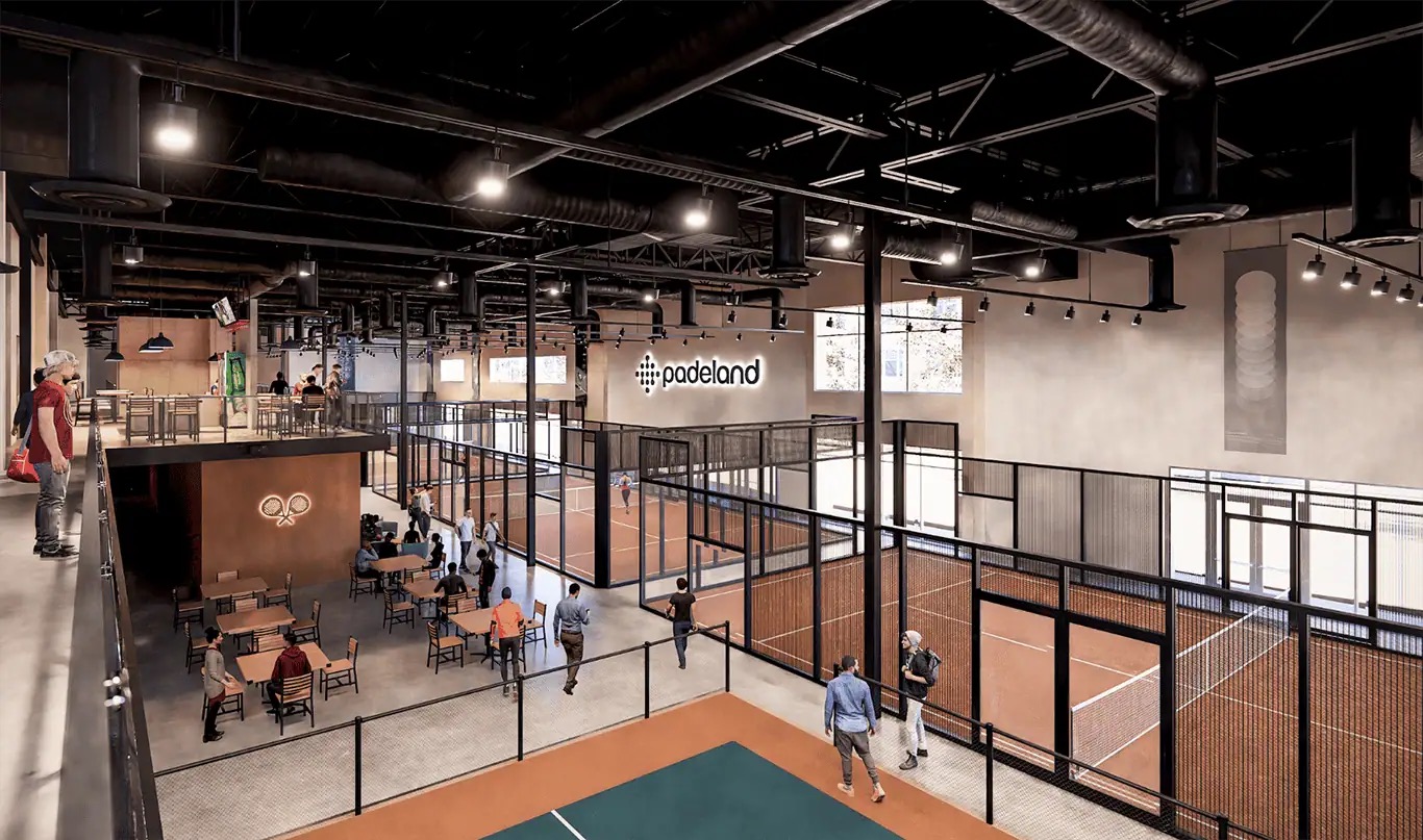Padel courts at Padeland in Chandler, AZ