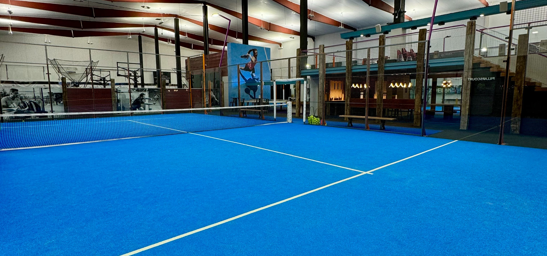 Padel courts at PADELphia in Bala Cynwyd, PA