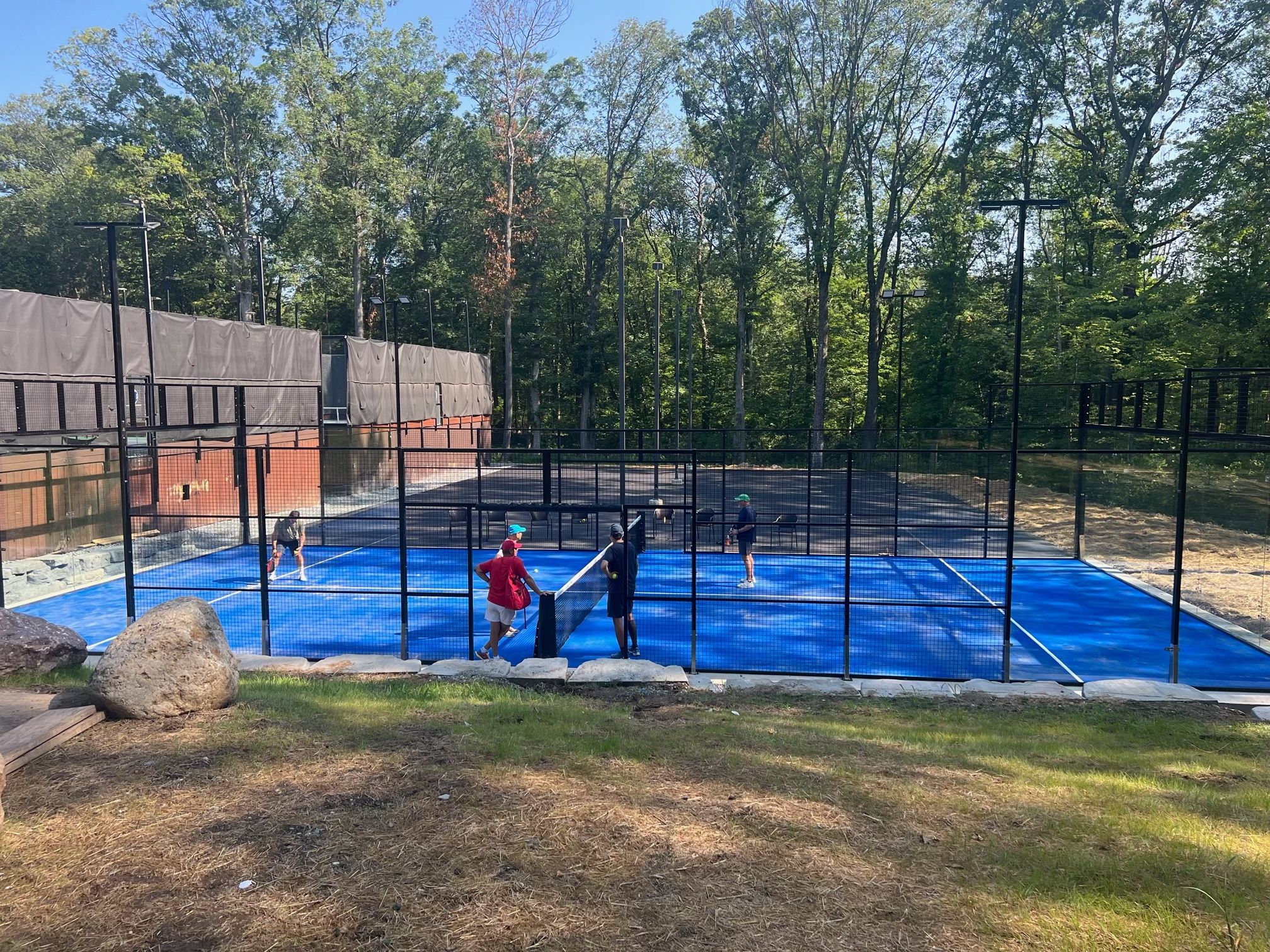 Padel courts at Park Lakes Tennis & Paddle in Mountain Lakes, NJ