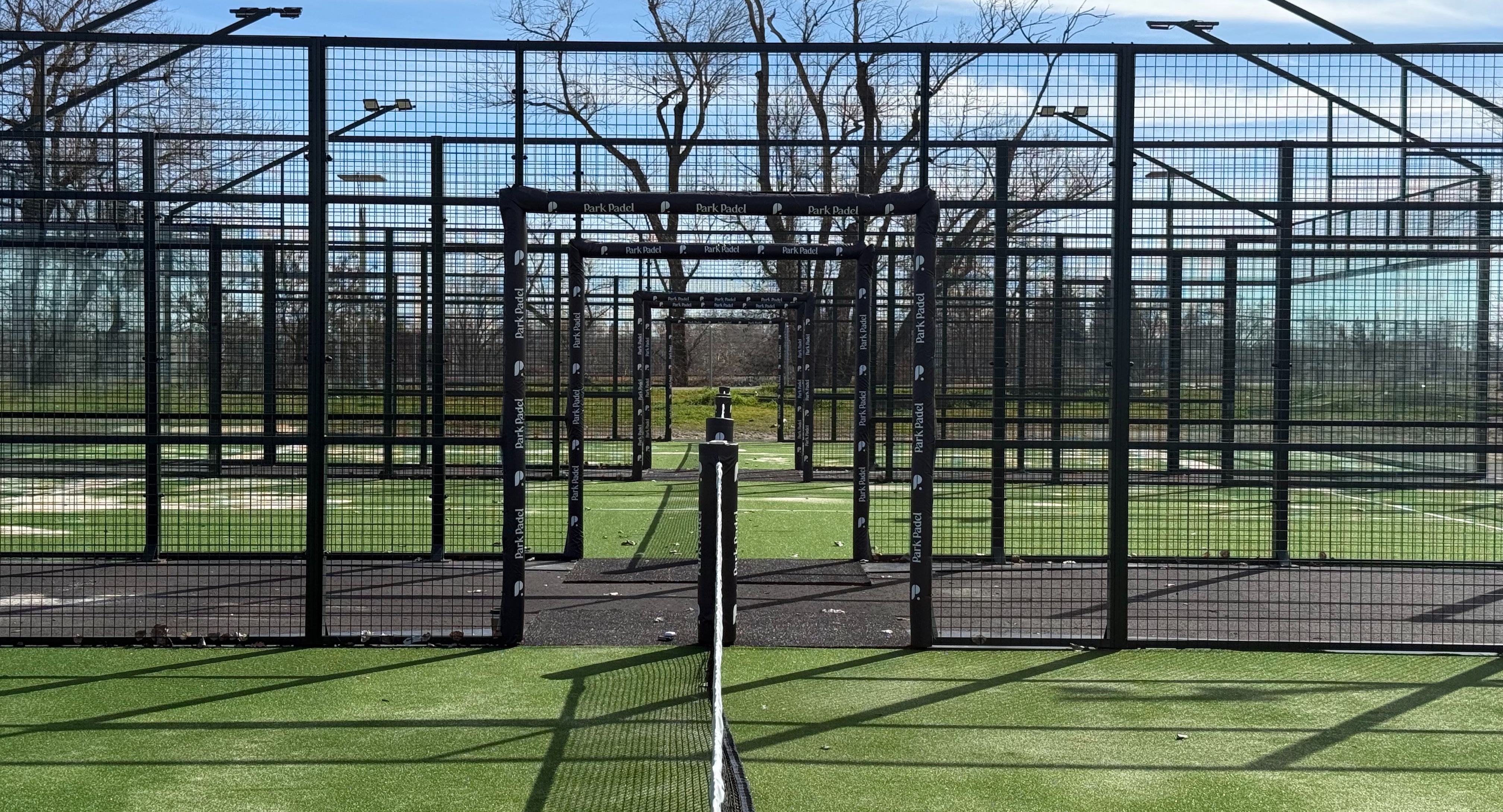 Padel courts at Park Padel in West Sacramento, CA