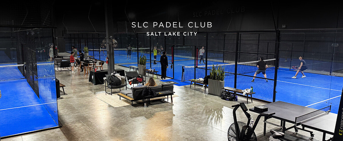Padel courts at SLC PADEL CLUB in Woods Cross, UT