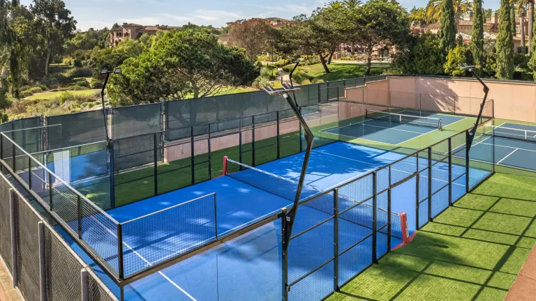 Padel courts at Taktika Padel (@ Fairmont Grand Del Mar) in San Diego, CA