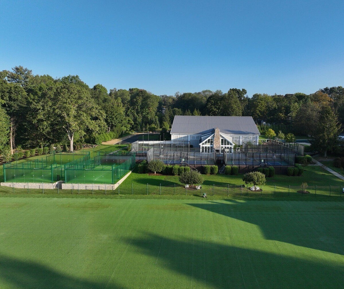 Padel courts at The Field Club Of Greenwich in Greenwich, CT