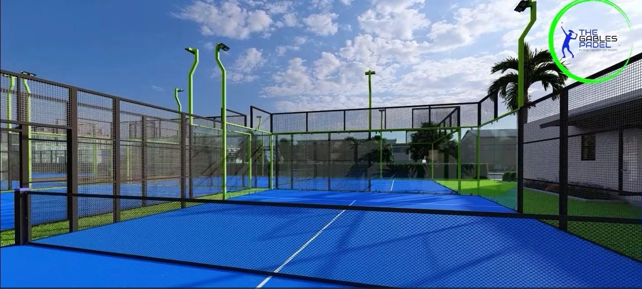 Padel courts at The Gables Padel in Miami, FL