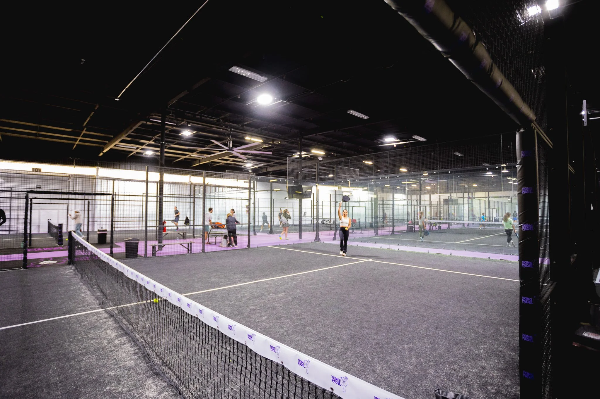 Padel courts at The King of Padel in San Diego, CA