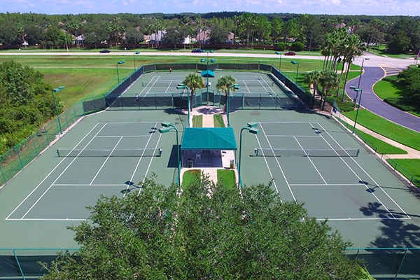 Padel courts at West Meadows Community Club in Tampa, FL