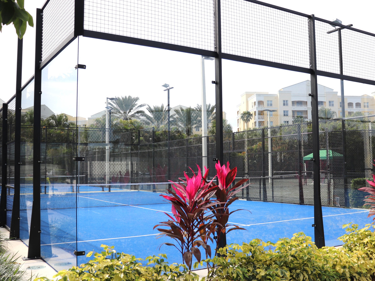 Padel courts at Weston Racquet Club in Weston, FL