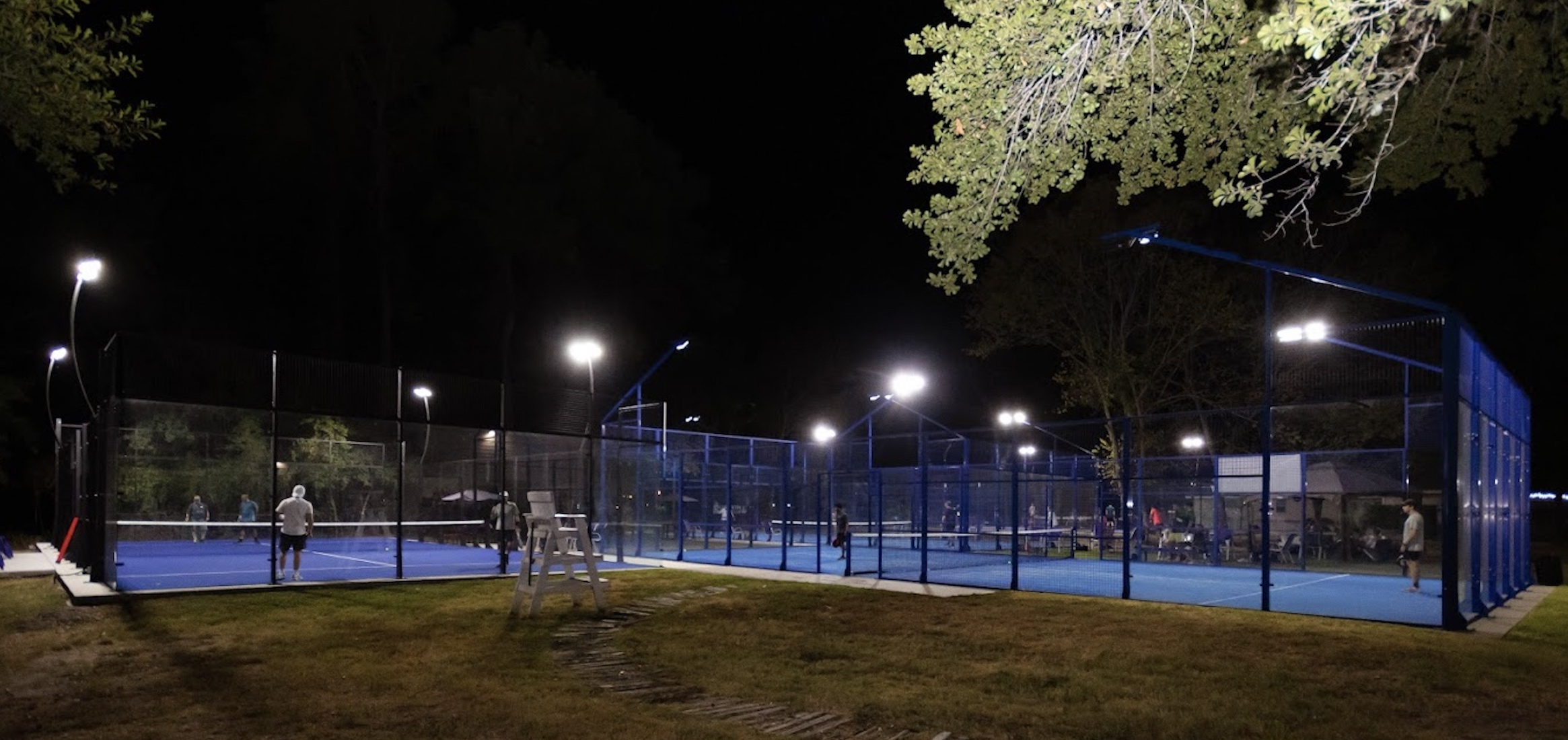 Padel courts at Woodlands Padel in Spring, TX