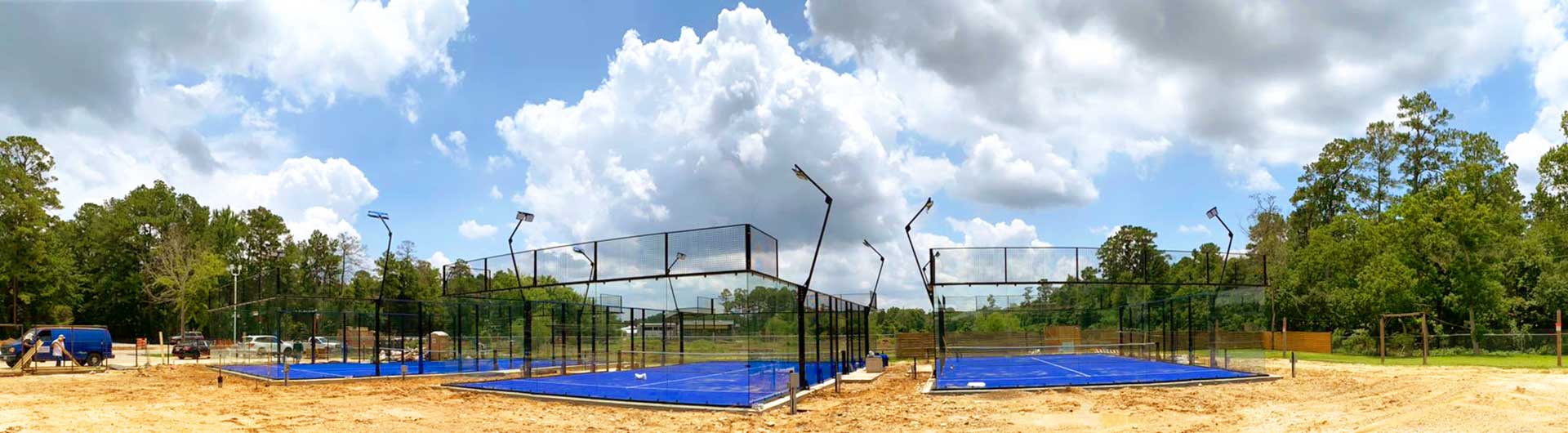 Padel courts at Woodlands W-Padel (Woodcourt) in Magnolia, TX