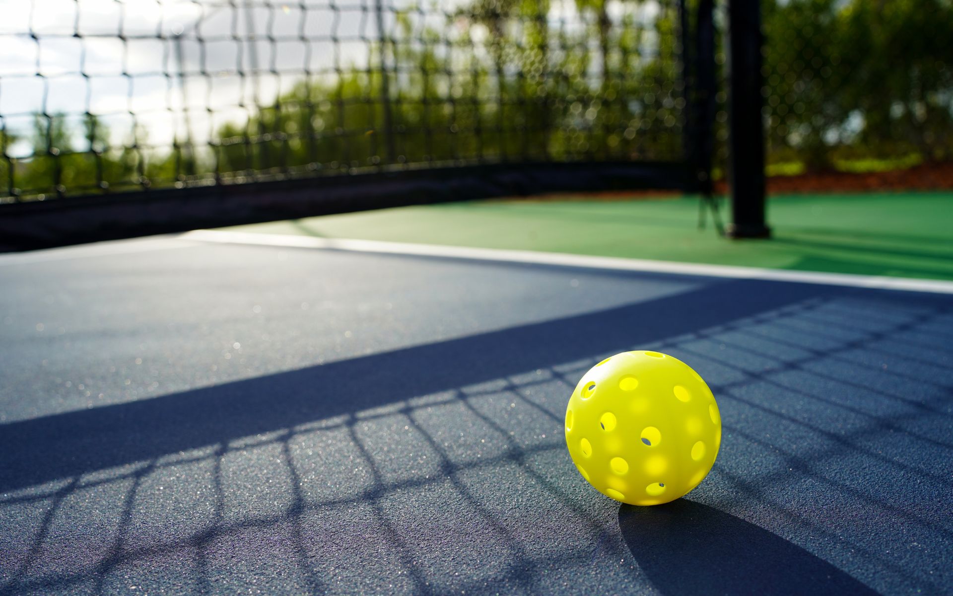 Padel courts at The Club at Midtown in Wilmington, NC